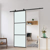 Sliding Barn Door Glass Door Hardware Kit 6-7FT / Door with Track Kit Unit