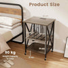Record Player Stand Turntable Stand Vinyl Storage Cabinet Grey