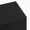 Modern LED Coffee Table with 2 Drawers Storage Black for Living Room