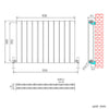 Horizontal Vertical Radiator Flat Panel Oval Column Heating Rad 1800/1600/600