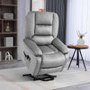 Riser and Recliner Chair Lift Chair with Vibration Massage, Heat, Grey