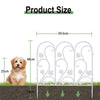 Large Rustproof Metal Garden Fence Lawn Grass Edging Picket Border Wall Trellis