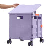 55L Folding Trolley Crate Boot Cart Mobile Shopping Camping Picnic Storage Box