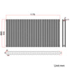 Black Designer Radiator Vertical Horizontal Oval Column Central Heating Rads