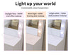 Levede Dressing Table Vanity Set Stool Makeup LEDs Mirror Jewellery Organizer