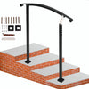 Handrails for Outdoor Steps, Wrought Iron Handrail Fit 0 to 3 Steps Outdoor