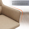 2x Faux Leather Dining Chairs Kitchen Dining Room Office Metal Legs Beige