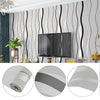 Grey Silver Black Stripes Wallpaper 3D Effect Living Room Non-Woven Wallpaper UK