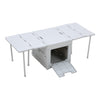Collapsible Folding Camping Table Outdoor Plastic Storage Case Container Box Bin