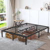 18 Inch Metal Platform Bed Frame/Non-slip Mattress Foundation Single/Double/King