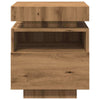 Bedside Cabinet with LED Lights Artisan Oak 40x39x48.5 cm