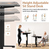 Electric Standing Desk Sit to Stand Table Height Adjustable Computer Workstation