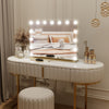 LED Hollywood Makeup Mirror 58*45cm Large Dimmable Mirror with USB Charging Gold