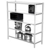 5 Tier Commercial Kitchen Shelf Stainless Steel Microwave Oven Storage Rack 1.8m