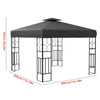Garden Gazebo Party Marquee Roof Pergola Furniture Wedding Tent W/ Ground Stake