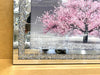 Crushed Diamond Blossom Tree Picture Pink Liquid Art 3D Wall Hung 80x50 cm