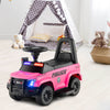 6V Kids Ride On Police Car Battery Powered Kids Toy Police Car Pink