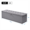 Upholstered Bed, Double Bed 4FT6 with Storage Bench Ottoman Storage Bed Frame