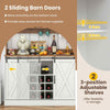Dining Room 120cm Kitchen Buffet Sideboard Wine Cabinet w/Shelves
