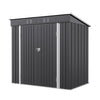 Sturdy Shed Garden Storage Galvanised Metal Steel Sheds w/ DoubeDoor Ventilation