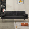 3 Seater Click Clack Sofa Bed Recliner Settee Couch Sofabed with Bloster Pillows