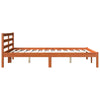 Bed Frame Wax Brown 135x190 Double Solid Wood Pine D8W8