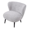 Wing Back Buttoned Chair Chenille Armchair Upholstered Single Sofa Bedroom Cafe