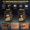 40L Safe Box Home Money Safe w/ Double Safety Key Lock & Built-in Cabinet Box