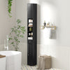 Bathroom Tall Cabinet Slim Freestanding Storage Organizer Cupboard With 2 Doors