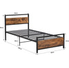 Simple Budget metal bed Single bed Frame w/Mattresses Option Bedroom Furniture