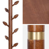 Wooden Coat Rack Freestanding Tree Stand Heavy Duty Coat Hanger Stand w/8 Hooks