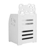 Children Kids Room Bookcase PVC Wooden Kitty Bedside Table Book Storage Cabinet