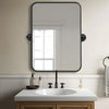 Wall Mounted Framed Mirror Vanity Makeup Bedroom Glass Dressing Mirror Shaped