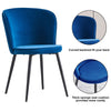 Dining Chairs Set of 2/4 Velvet Kitchen Chairs with Metal Legs