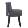 Padded Pouf Stool Vanity Chair Bedroom Dressing Desk Makeup Button Backrest Seat