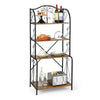 4-Tier Industrial Storage Organizer Display Stand Kitchen Baker Rack Open Shelf