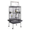 Large Bird Cage Parrot Cage Open Top Rolling Wheels for Canary Budgie Parakeet