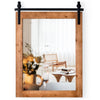 Rustic Wall Mounted Mirror Farmhouse Style Decorative Vanity Wall Mirror