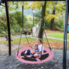 40 Inches Saucer Tree Swing Flying Circle Swing Seat Outdoor Round Swing Set