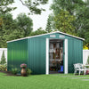 Metal Galvanized Steel Garden Shed Outdoor Bike Storage House Tool Sheds Roof