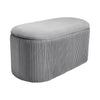 Velvet Storage Bench With Removable Lid Padded Seat Ottoman Foot Stool Footrest