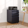 Lockable Filing Cabinet Pedestal Under Desk Storage Unit 3 Drawer Castors Table