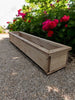 ✅LARGE Garden Wooden Planter Trough Veg Wood Flower Box READY MADE - Nut Brown✅
