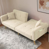 Sofa Bed Sleeper Fabric Love Seat Sofa Couch Sofa Settee for Living Room Beige