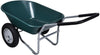 Heavy Duty Plastic Two Wheeled Garden Yard Wheelbarrow Pneumatic Tyre 150KG