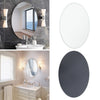 Oval Wall Mirror Self Adhesive Stick Decor Bathroom Glass Vanity Mirror Modern