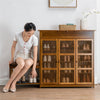 Large Wooden Shoe Cabinet Storage Cupboard Unit Shoe Rack Housekeeping Organiser