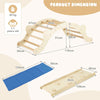 Toddler Climber Arch 3-In-1 Wooden Climber w/Ramp & Soft Mat