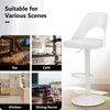 Modern Swivel Bar Chairs Adjustable Barstools Island Dining Chairs-White