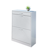 Shoe Storage Cabinet Cupboard 2 Cabinet with 1 Drawer Wooden Shoes Stand Rack